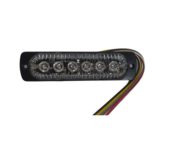 Mini Barra Federal Signal 6 Led Tipo Estrobo Rojo Azul